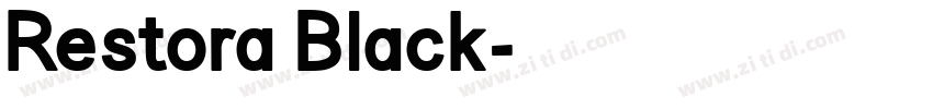 Restora Black字体转换